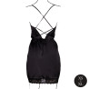 Amour by Le Desir Robe Fendue Krystal Noir